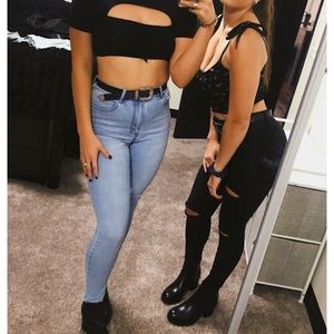 Light Washed Skinny Jeans